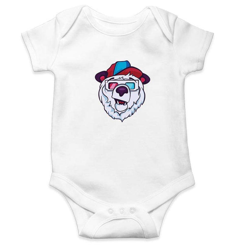 Bear Abstract Rompers for Baby Girl- FunkyTradition FunkyTradition