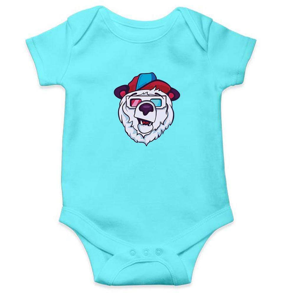 Bear Abstract Rompers for Baby Girl- FunkyTradition FunkyTradition
