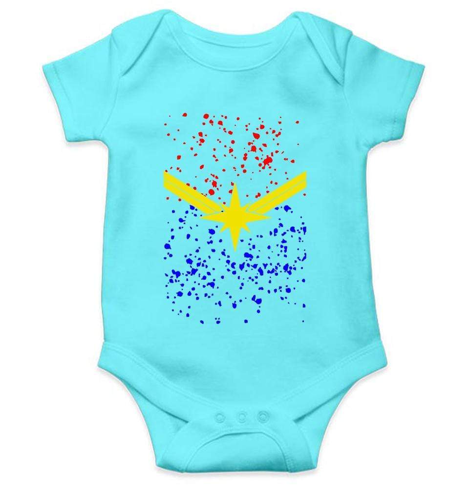 Captain Marvel Logos Rompers for Baby Boy - FunkyTradition FunkyTradition