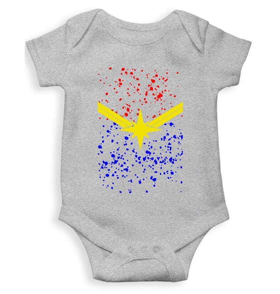 Captain Marvel Logos Rompers for Baby Boy - FunkyTradition FunkyTradition