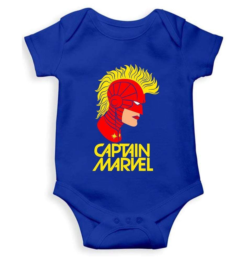 Captain Marvel Rompers for Baby Girl- FunkyTradition FunkyTradition