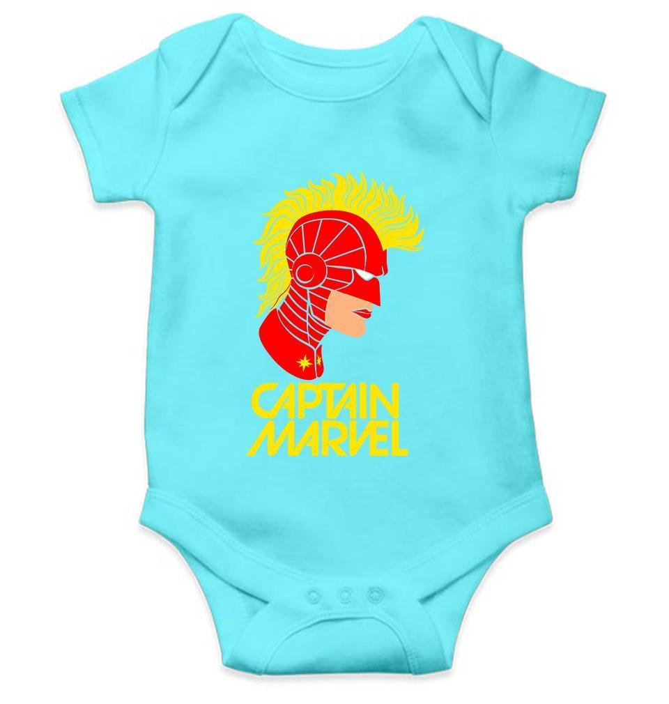 Captain Marvel Rompers for Baby Girl- FunkyTradition FunkyTradition