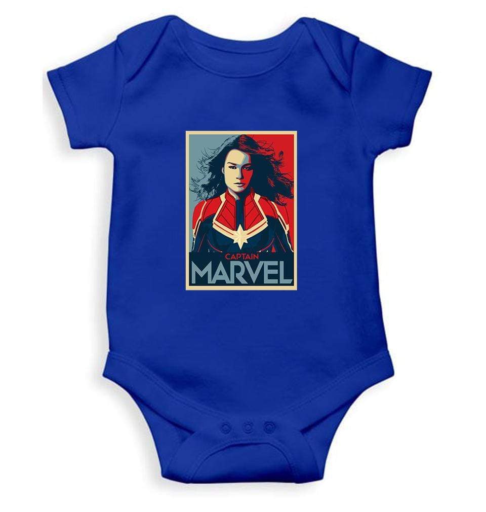 Captain Marvel Rompers for Baby Girl- FunkyTradition FunkyTradition