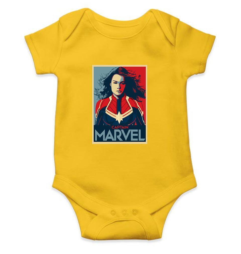 Captain Marvel Rompers for Baby Girl- FunkyTradition FunkyTradition