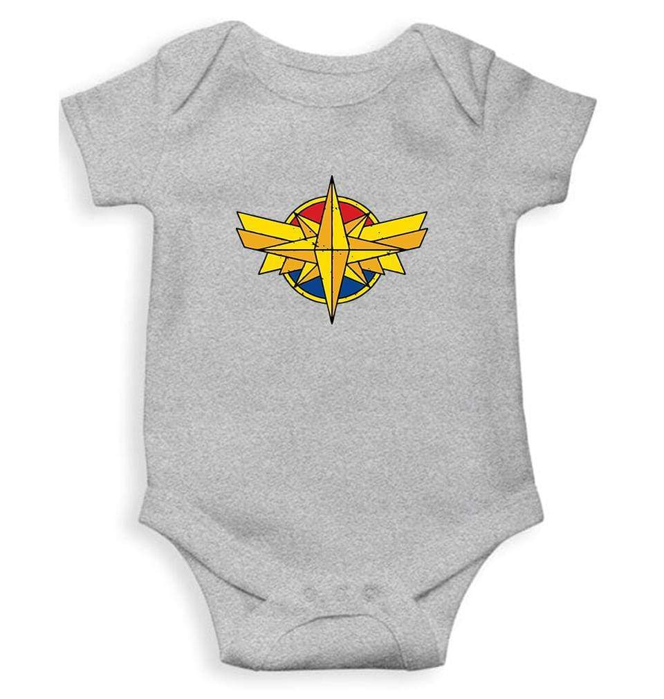 Captain Marvel Rompers for Baby Girl- FunkyTradition FunkyTradition