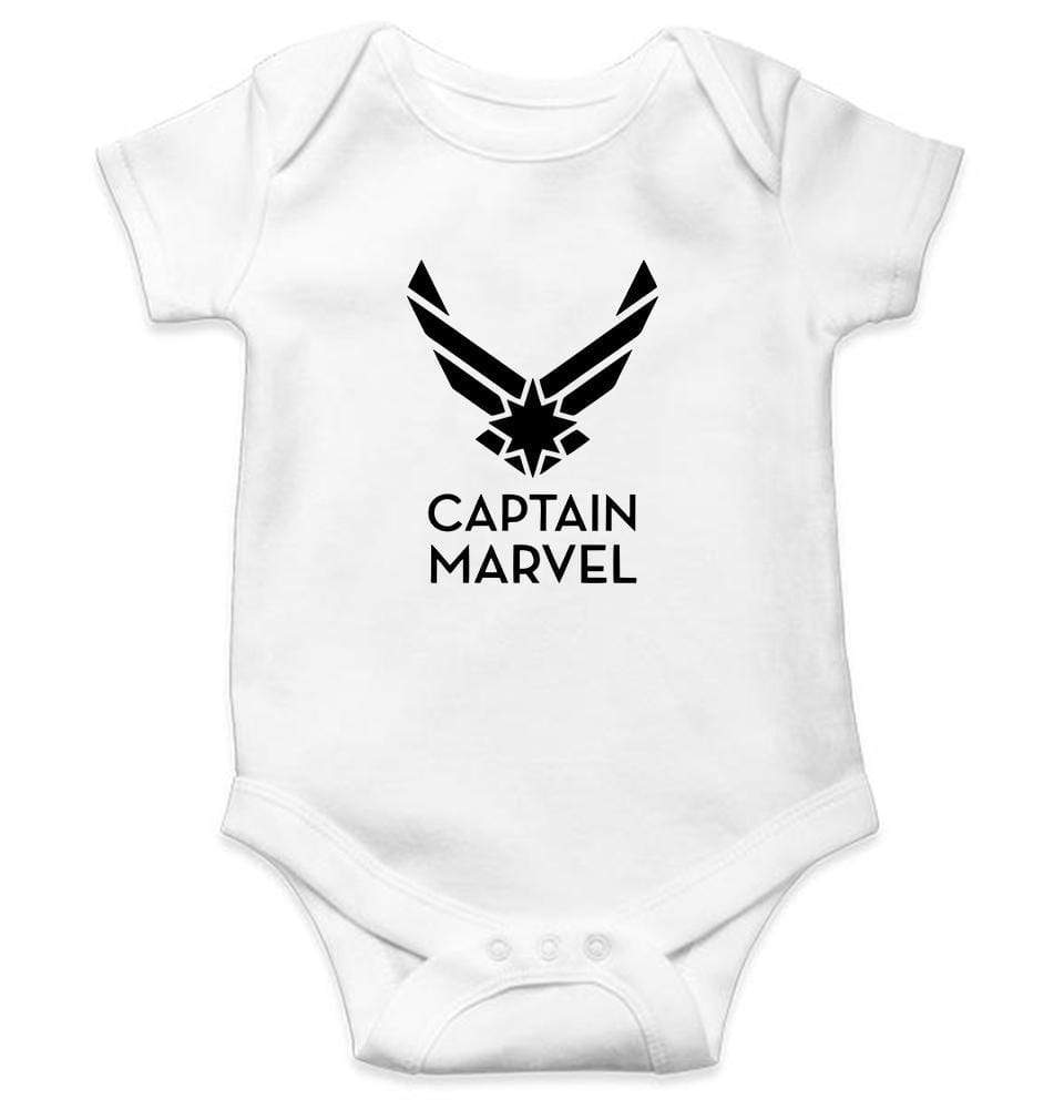 Captain Marvel Rompers for Baby Girl- FunkyTradition FunkyTradition