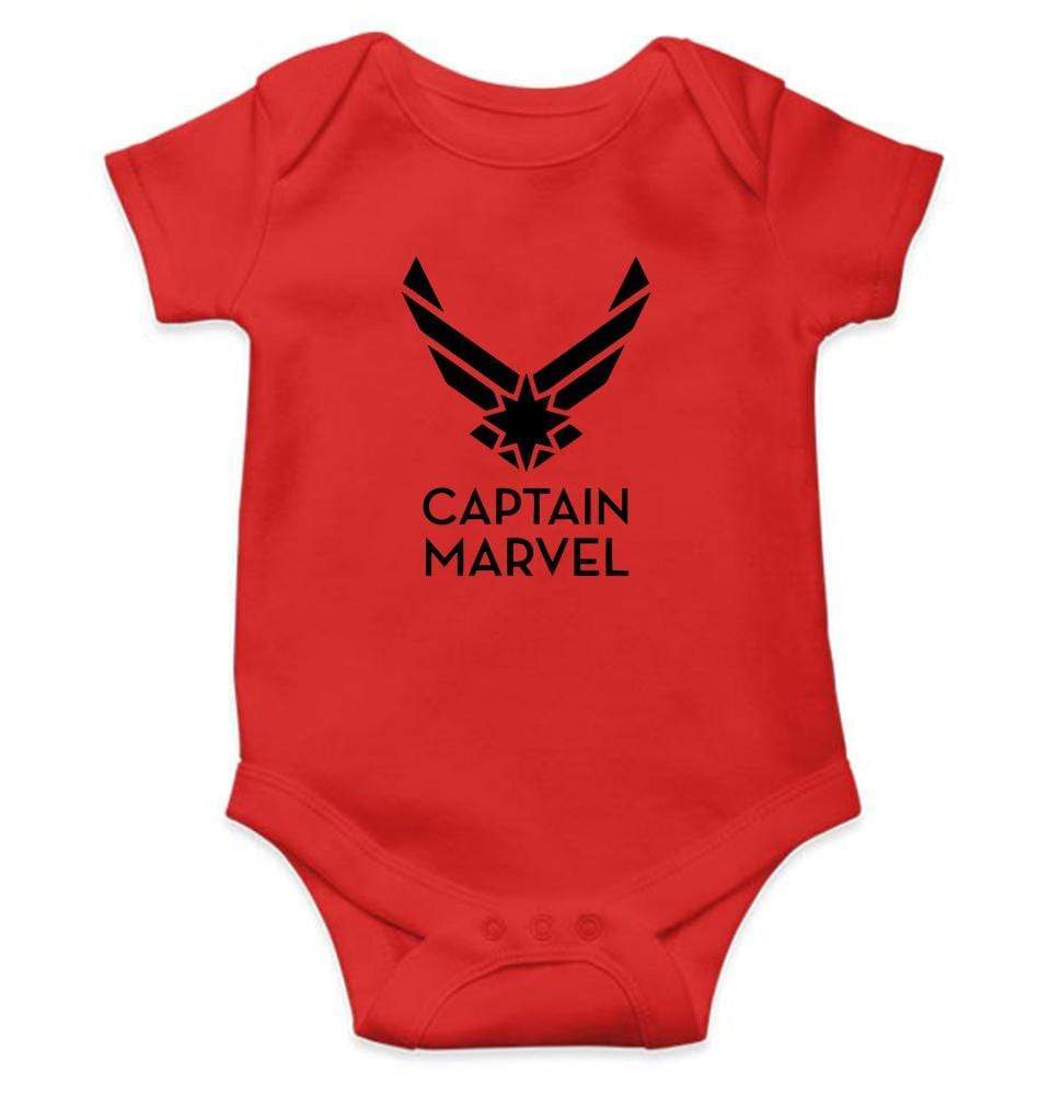 Captain Marvel Rompers for Baby Girl- FunkyTradition FunkyTradition