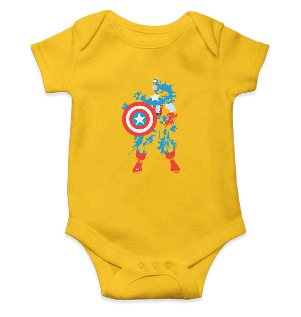 Captain Splash Shield Rompers for Baby Boy- FunkyTradition FunkyTradition