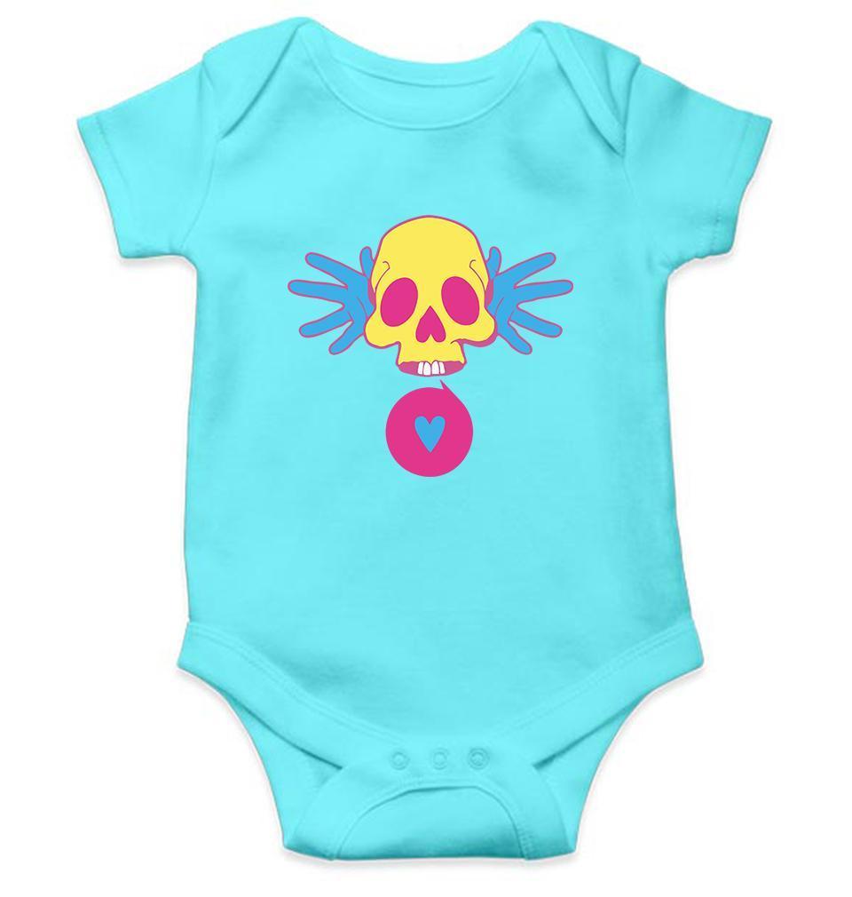 Cartoon Skull Rompers for Baby Girl- FunkyTradition FunkyTradition