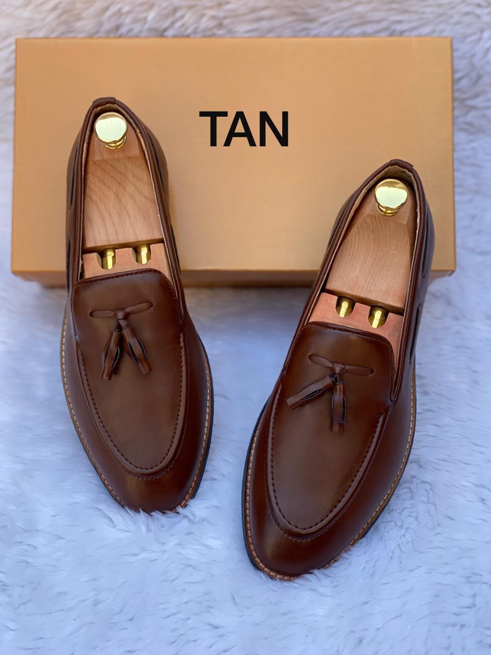 Classic Cool Design Patent Slipons With Tassels For Men-FunkyTradition - FunkyTradition