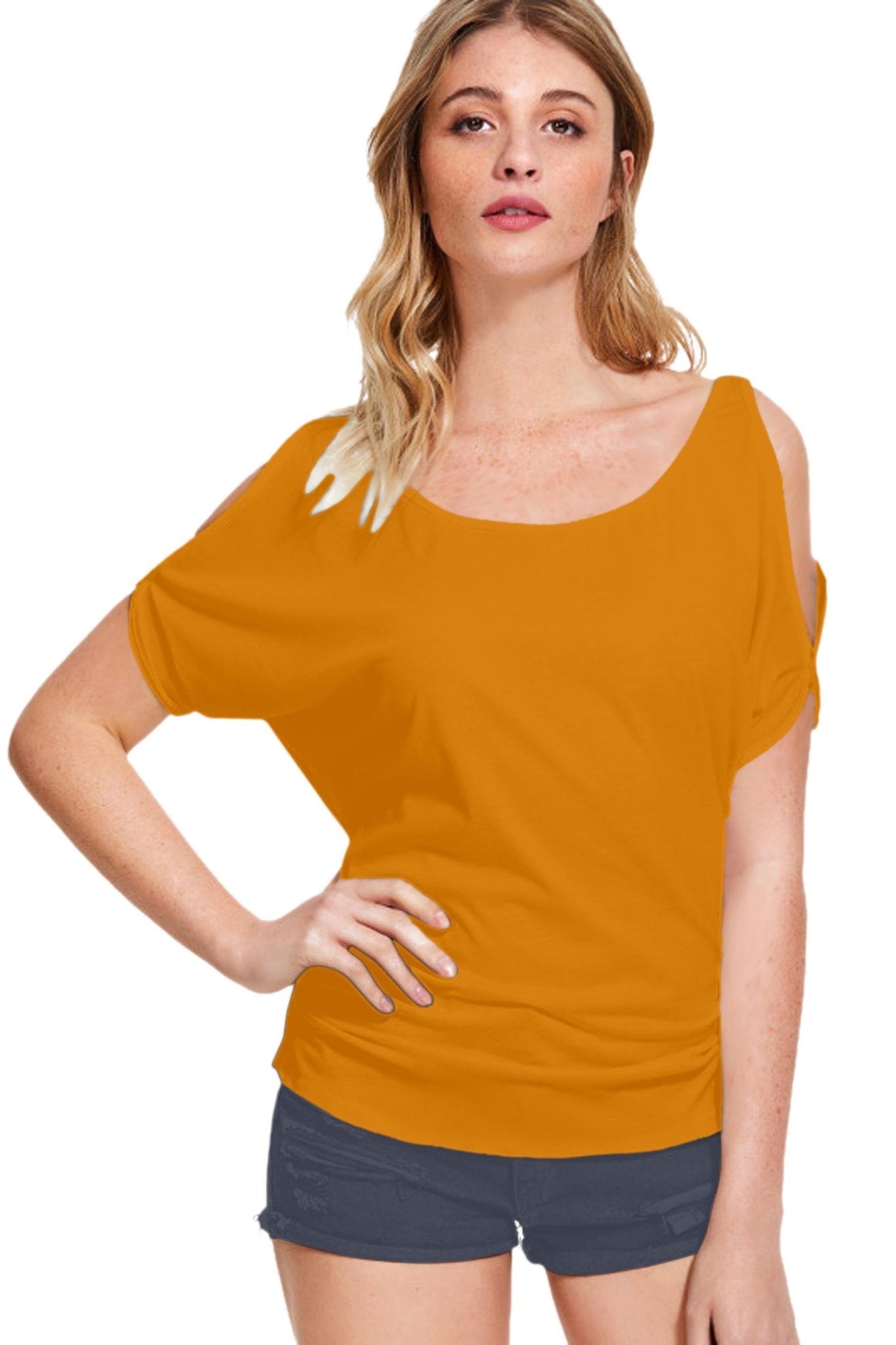 Designer Round Neck Fancy Sleeves Top for Girls and Women-FunkyTeesClub - Funky Tees Club