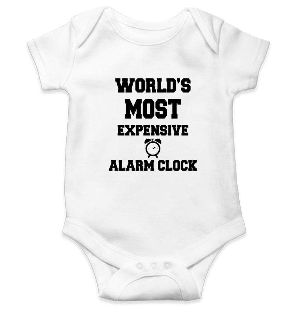 Expensive Alarm Clock Rompers for Baby Girl- FunkyTradition FunkyTradition