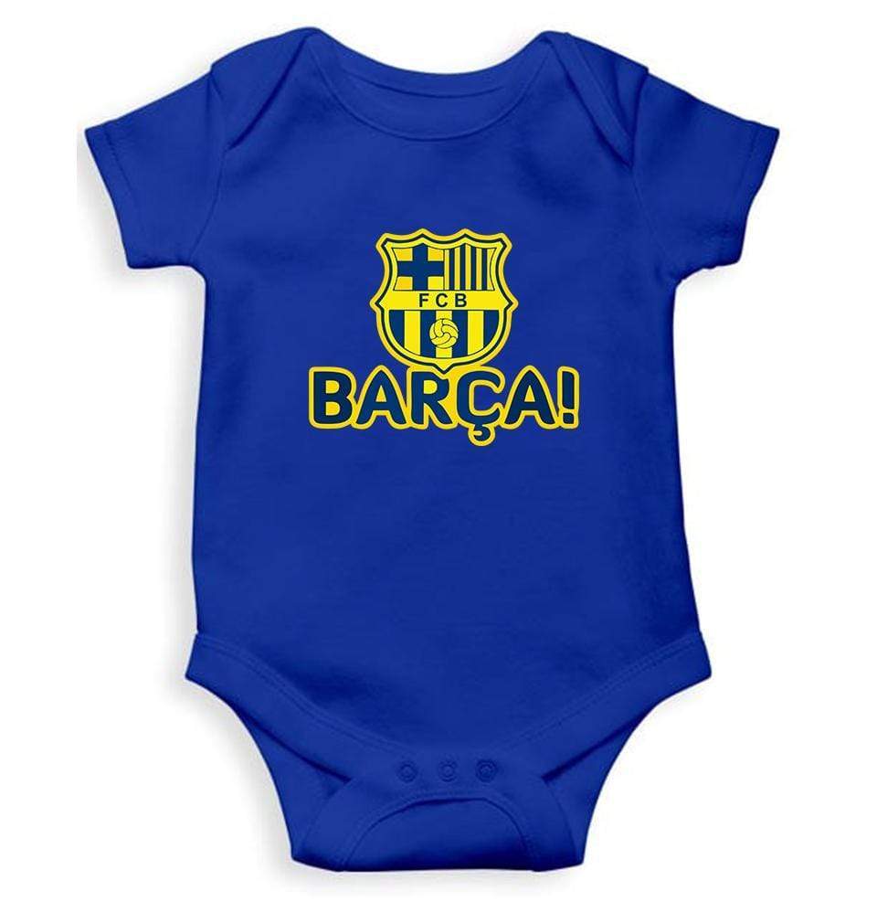 FCB Barca Rompers for Baby Boy- FunkyTradition FunkyTradition