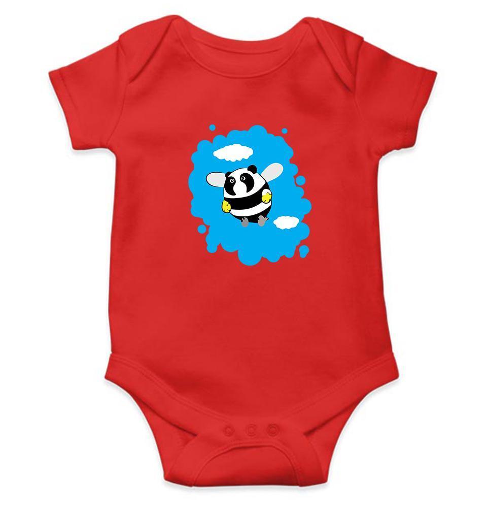 Funny Panda Bee Abstract Rompers for Baby Boy- FunkyTradition FunkyTradition