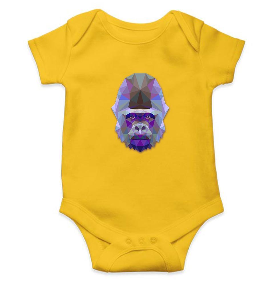 Gorilla Abstract Rompers for Baby Girl- FunkyTradition FunkyTradition