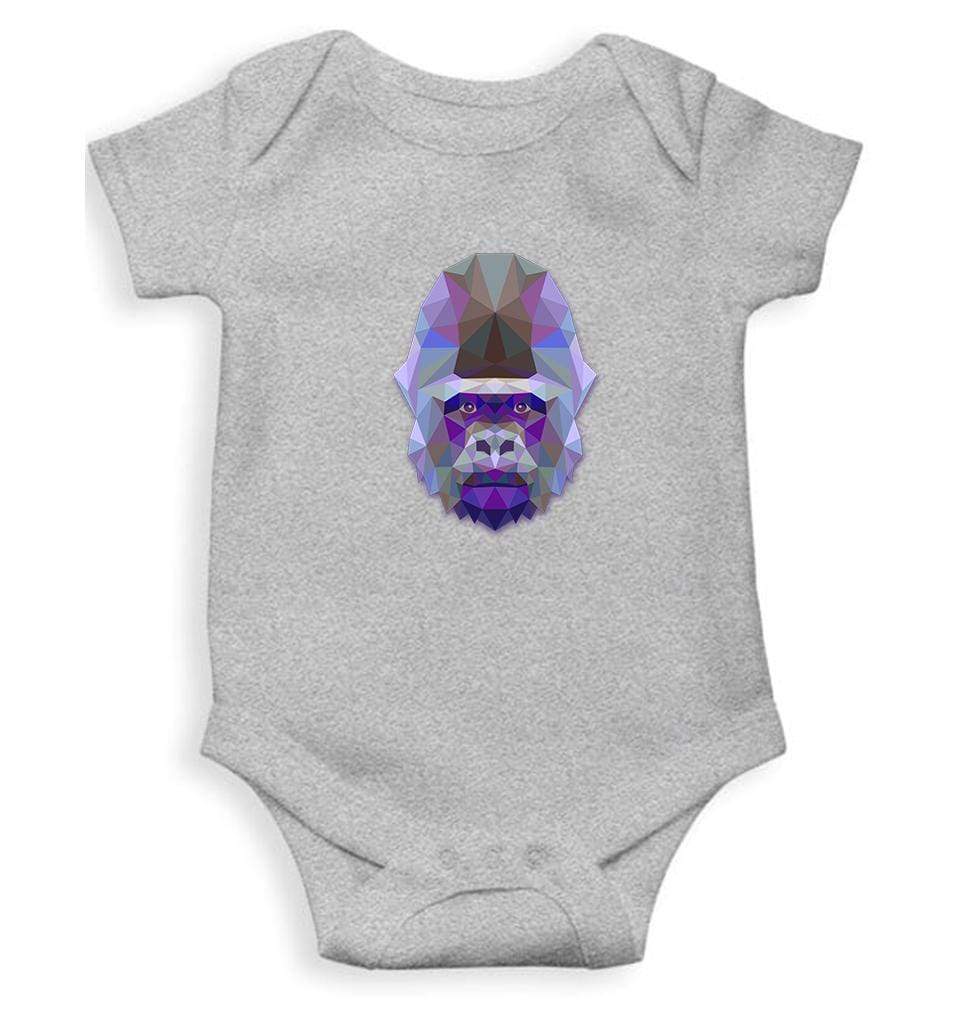 Gorilla Abstract Rompers for Baby Girl- FunkyTradition FunkyTradition