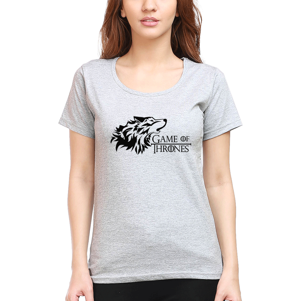 GOT Game Of Thrones Winter Coming Womens Half Sleeves T-Shirts-FunkyTradition Half Sleeves T-Shirt FunkyTradition
