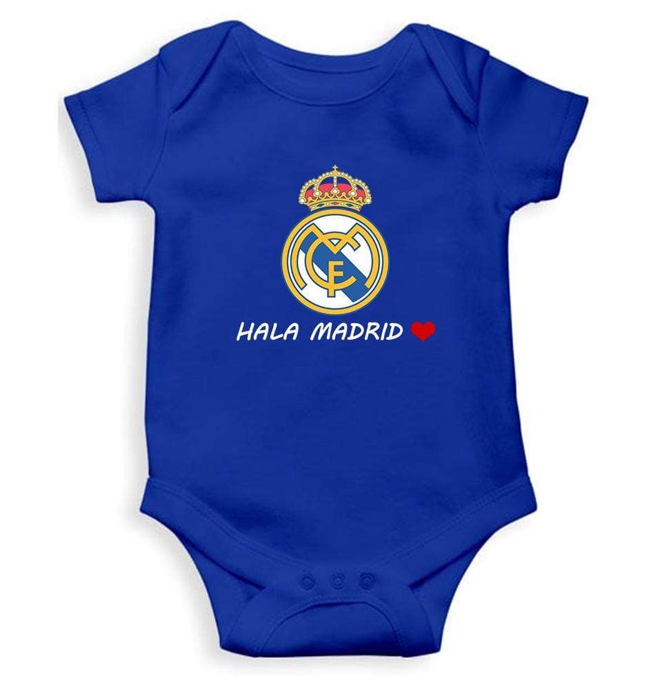 Hala Madrid Rompers for Baby Girl- FunkyTradition FunkyTradition