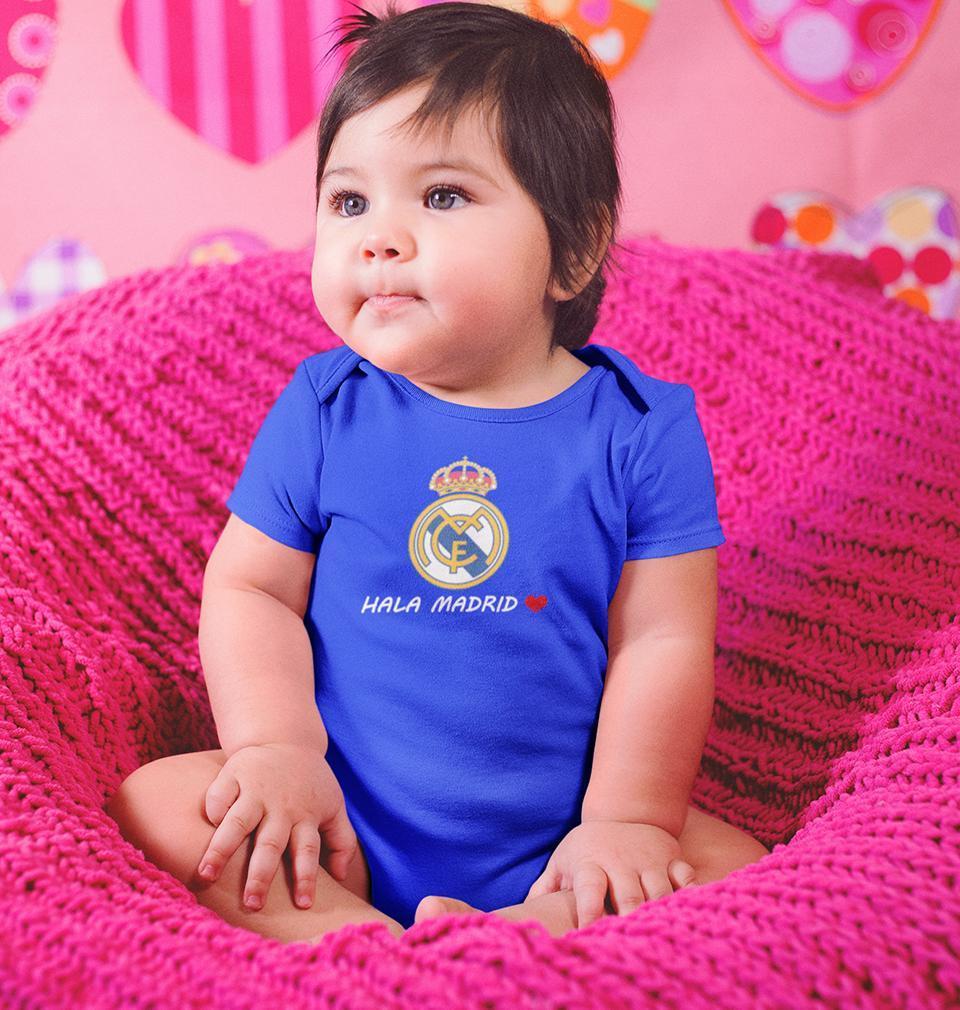 Hala Madrid Rompers for Baby Girl- FunkyTradition FunkyTradition