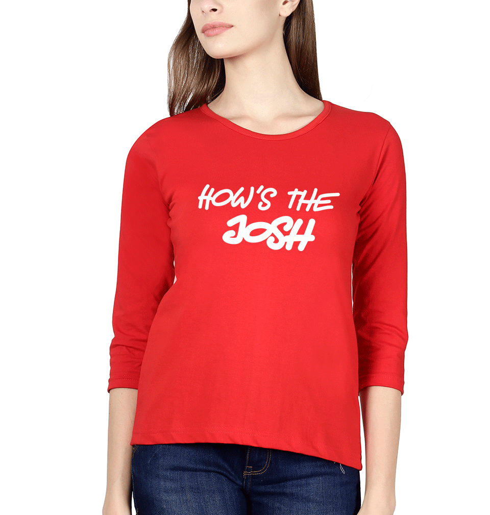 Hows The Josh Womens Full Sleeves T-Shirts-FunkyTradition Half Sleeves T-Shirt FunkyTradition