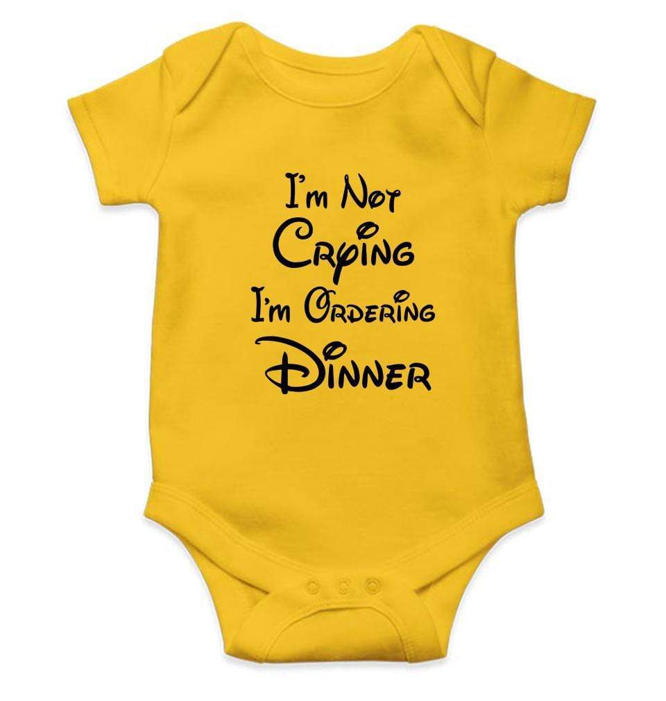 I am not crying I am ordering Dinner Rompers for Baby Girl- FunkyTradition FunkyTradition