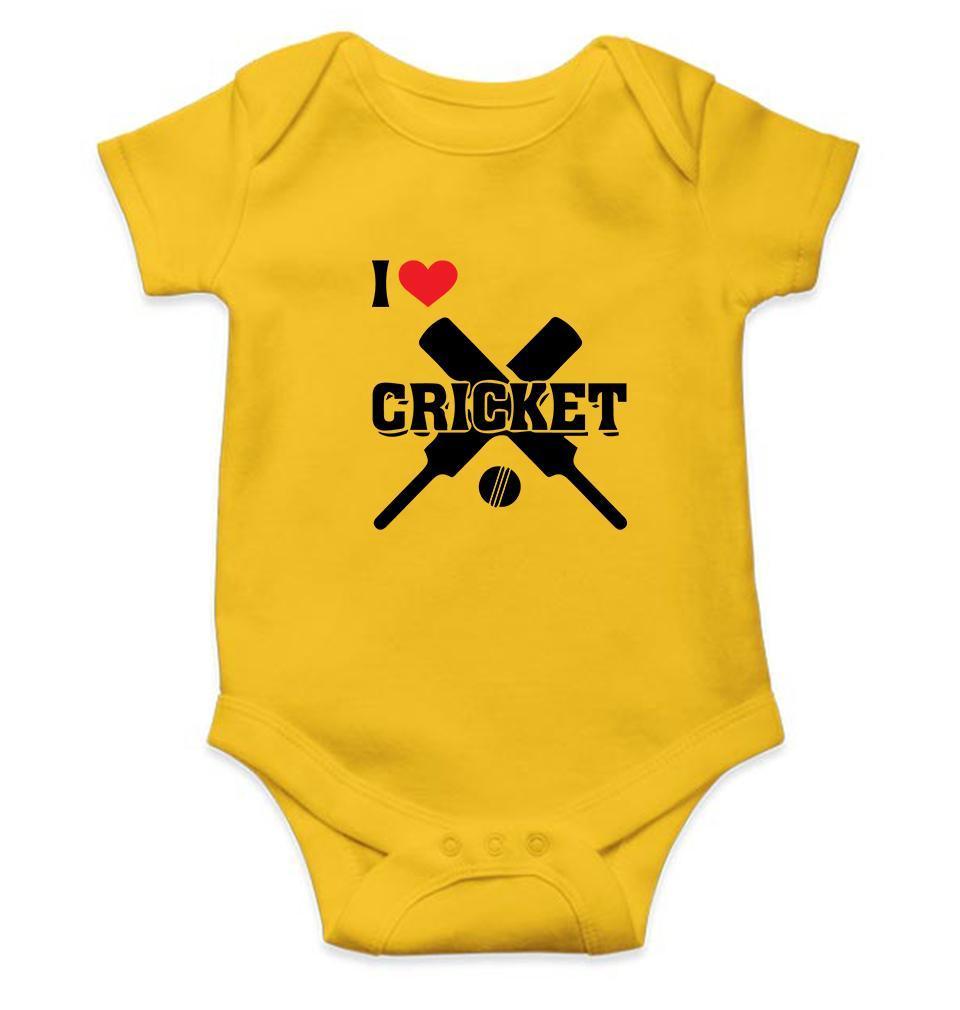 I Love Cricket Rompers for Baby Boy Rompers for Baby Boy - FunkyTradition FunkyTradition