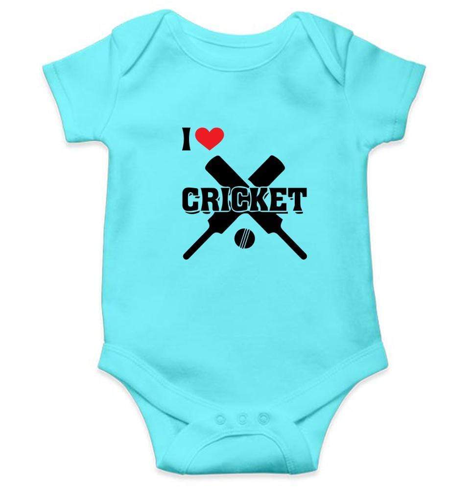 I Love Cricket Rompers for Baby Boy Rompers for Baby Boy - FunkyTradition FunkyTradition