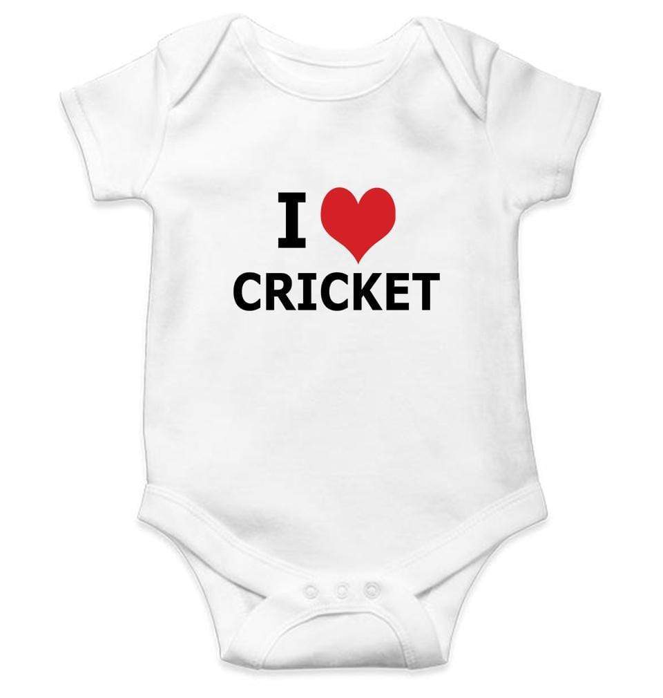 I Love Cricket Rompers for Baby Boy Rompers for Baby Boy - FunkyTradition FunkyTradition