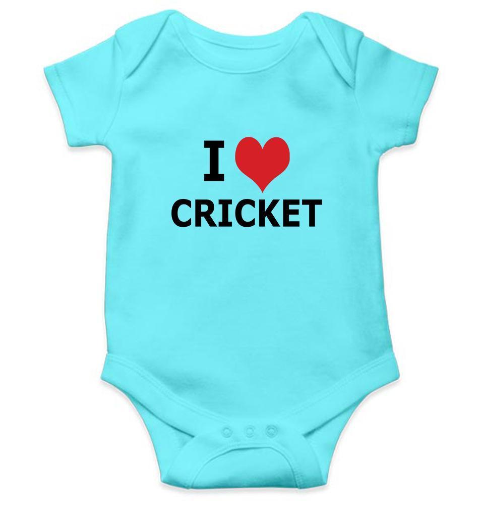 I Love Cricket Rompers for Baby Girl- FunkyTradition FunkyTradition