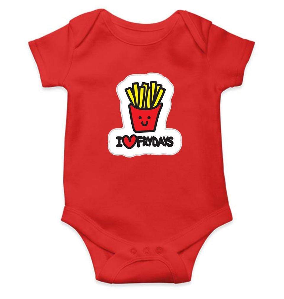 I Love Fry Days aka Fridays Rompers for Baby Girl- FunkyTradition FunkyTradition