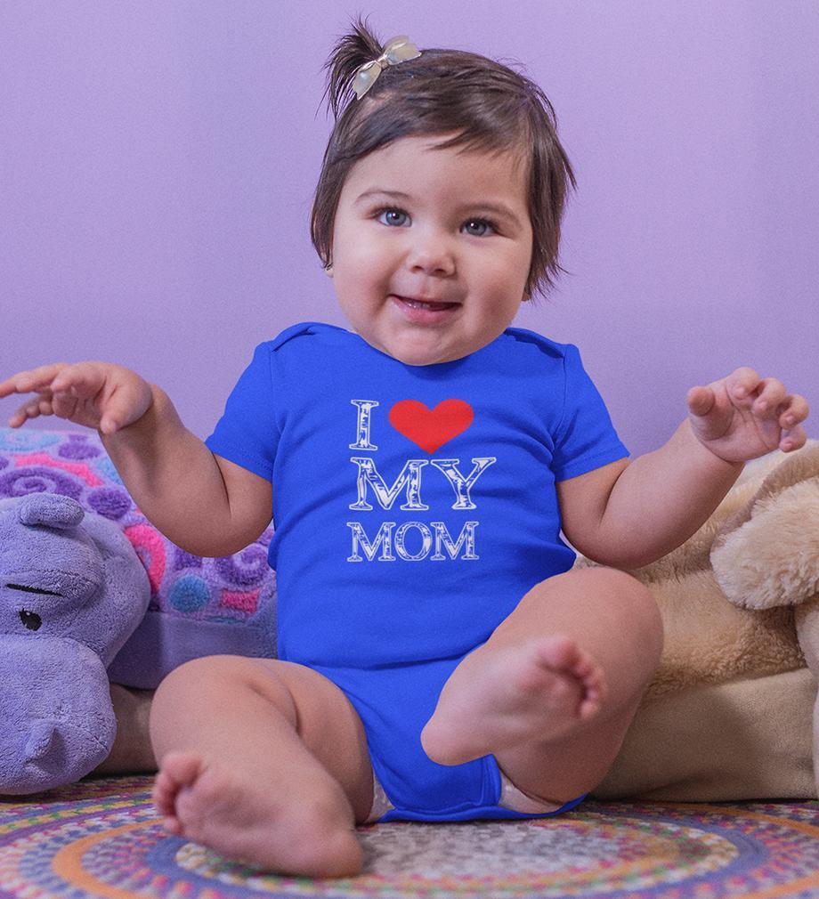 I Love My Mom Rompers for Baby Girl- FunkyTradition FunkyTradition