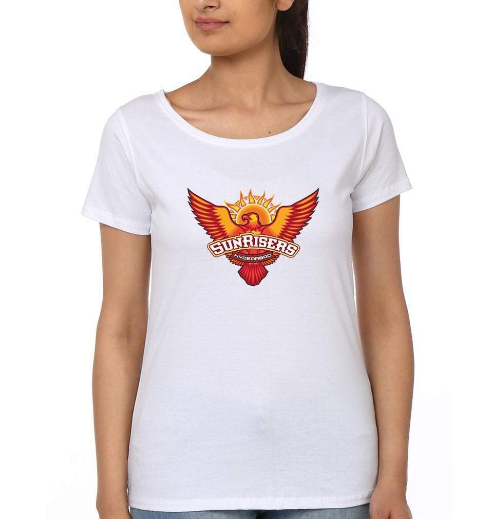 IPL Sunrises Hyderabad logo Womens Half Sleeves T-Shirts-FunkyTradition Half Sleeves T-Shirt FunkyTradition