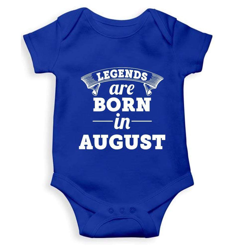 Legends are Born in August Rompers for Baby Girl- FunkyTradition FunkyTradition