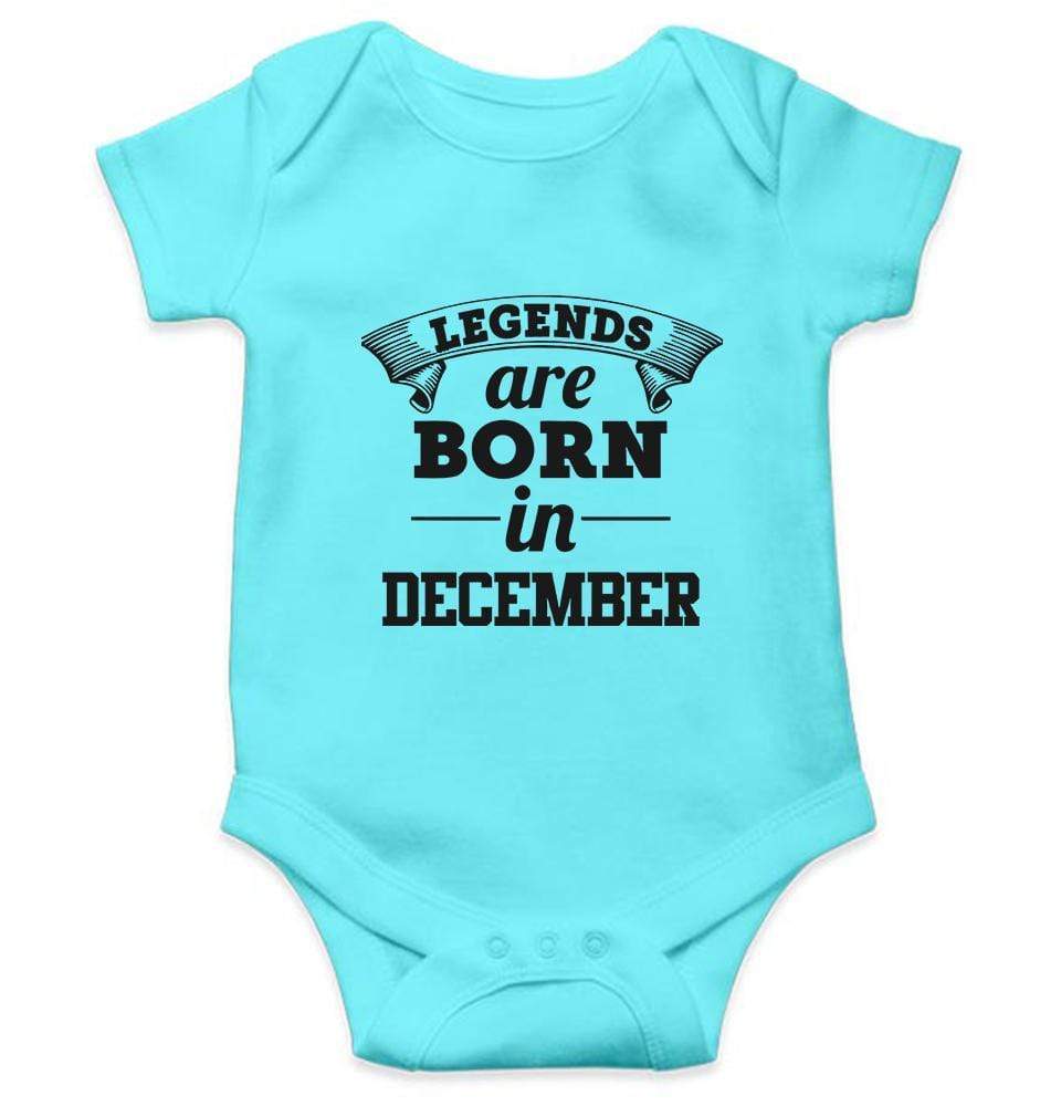 Legends are Born in December Rompers for Baby Girl- FunkyTradition FunkyTradition