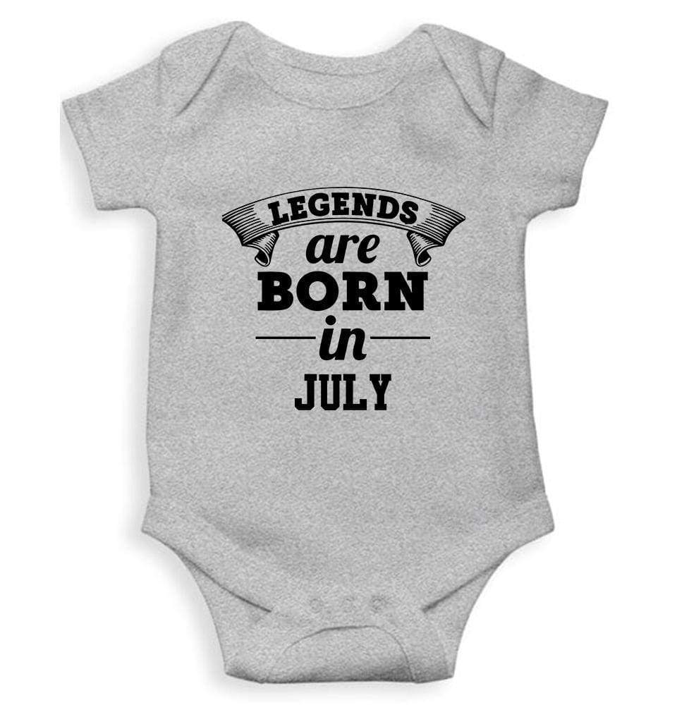 Legends are Born in July Rompers for Baby Girl- FunkyTradition FunkyTradition