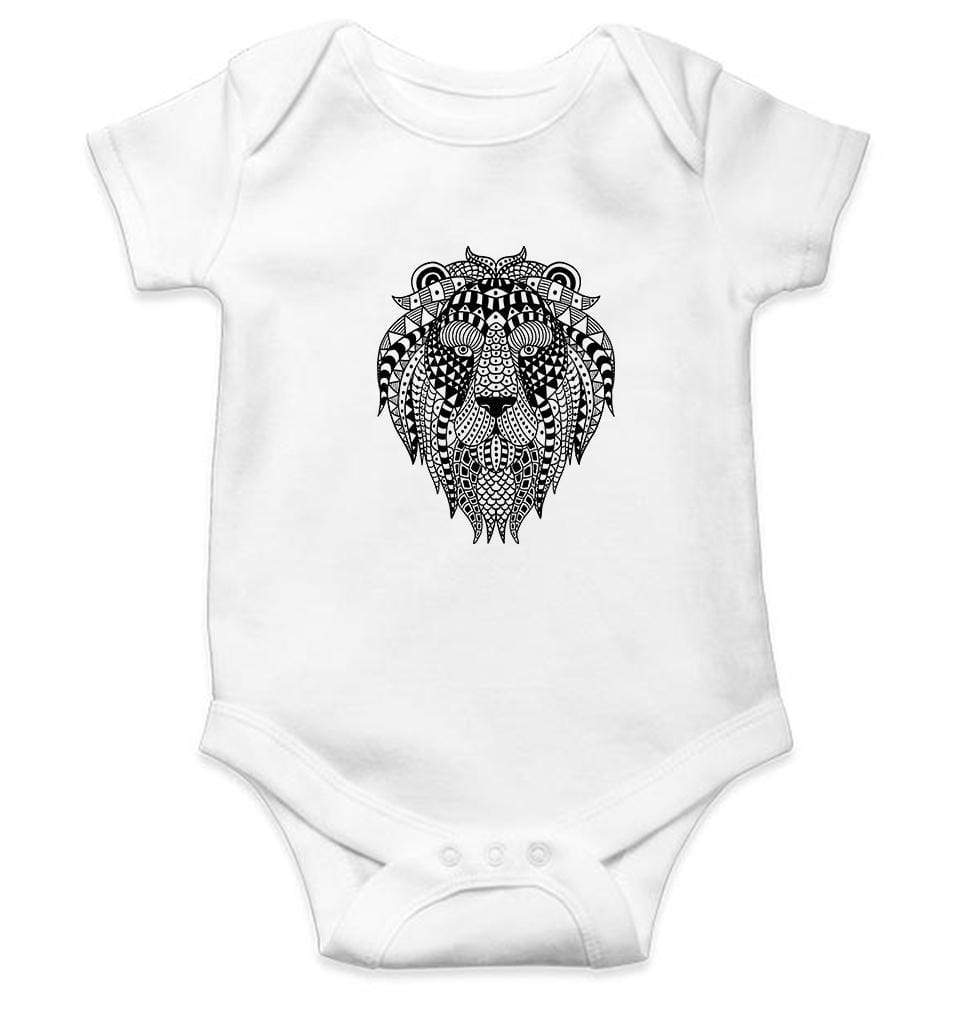 Lion Abstract Rompers for Baby Girl- FunkyTradition FunkyTradition