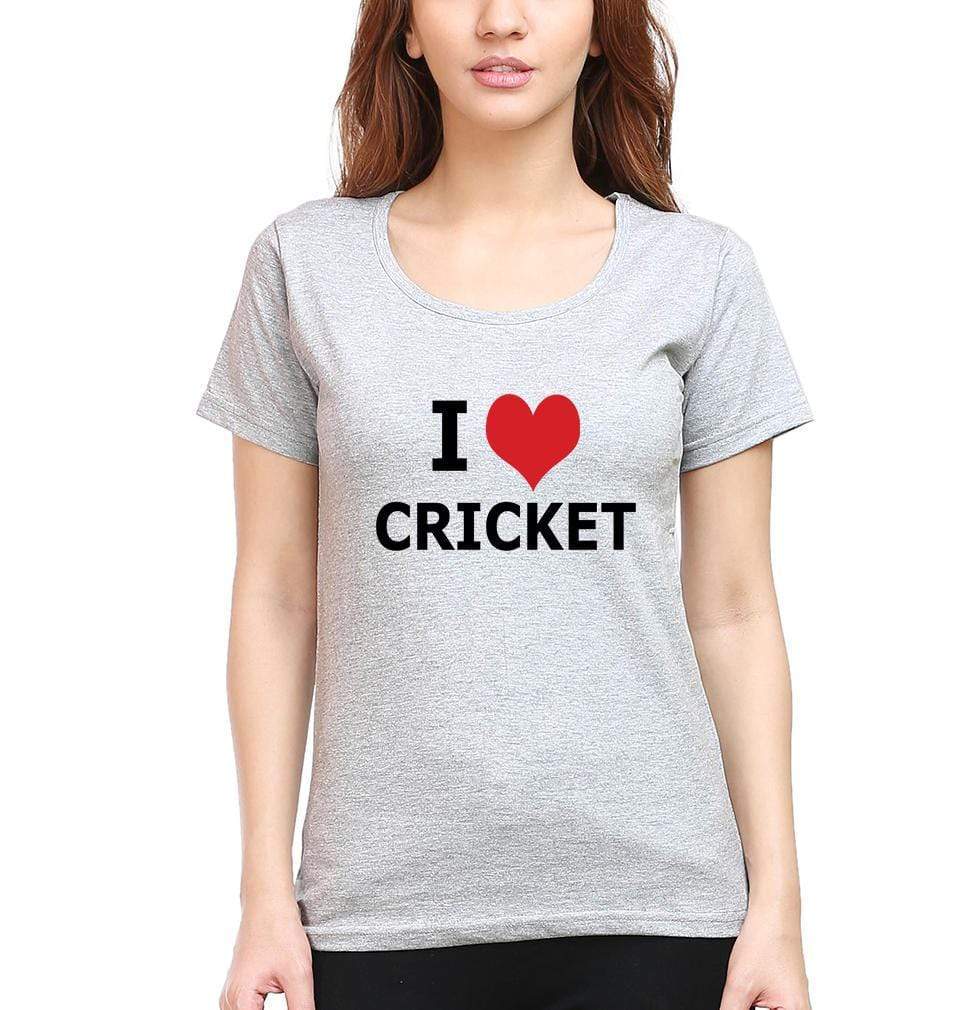 Love Cricket Womens Half Sleeves T-Shirts-FunkyTradition Half Sleeves T-Shirt FunkyTradition