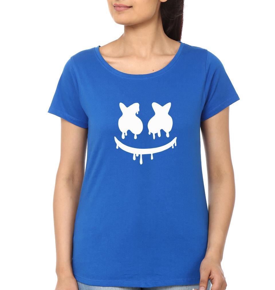 Marshmello Womens Half Sleeves T-Shirts-FunkyTradition Half Sleeves T-Shirt FunkyTradition