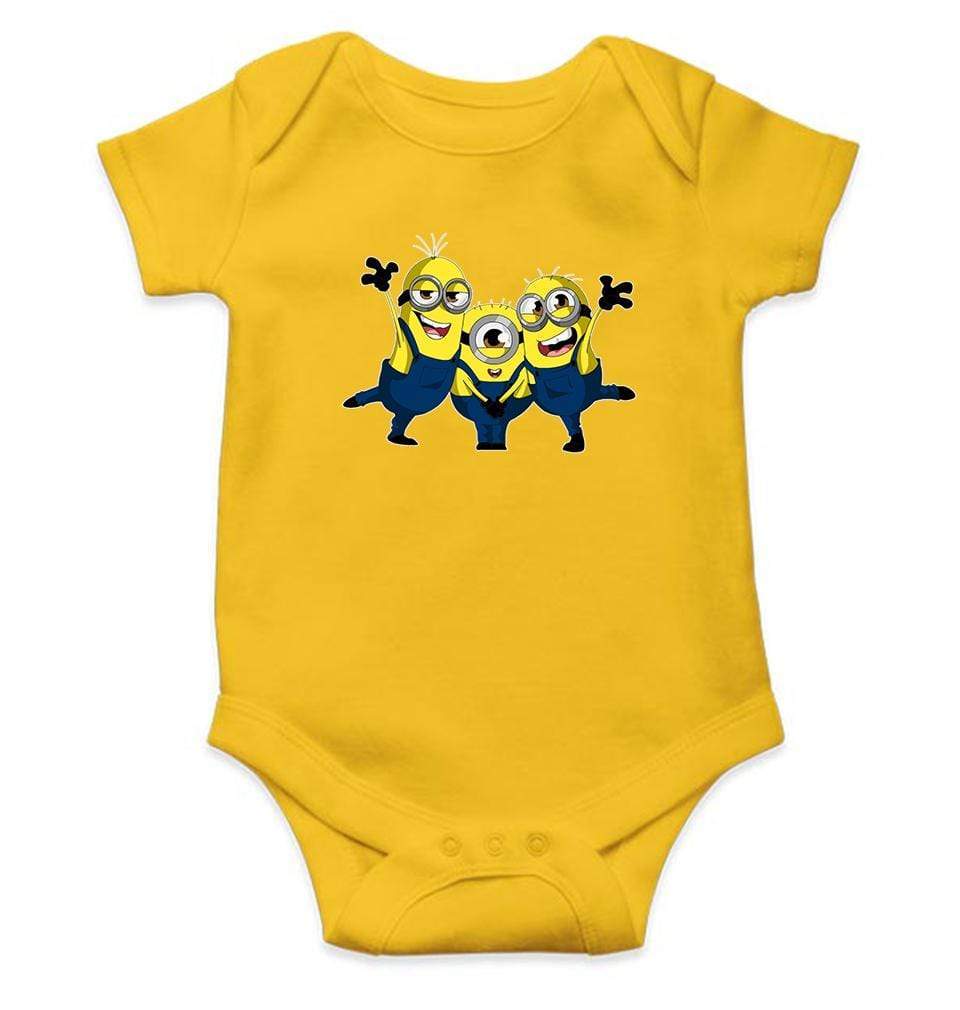 Minion Hurray Abstract Rompers for Baby Boy- FunkyTradition FunkyTradition