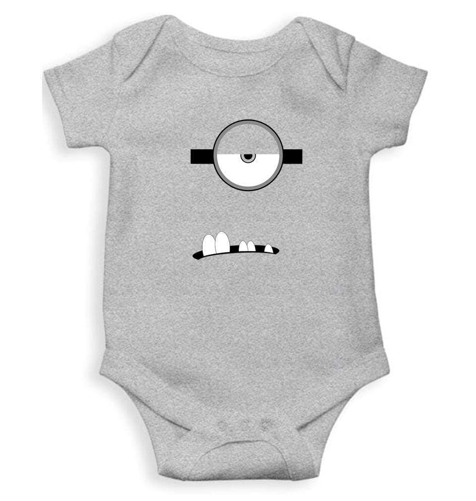 Minion Single Eye and Teeth Rompers for Baby Girl- FunkyTradition FunkyTradition