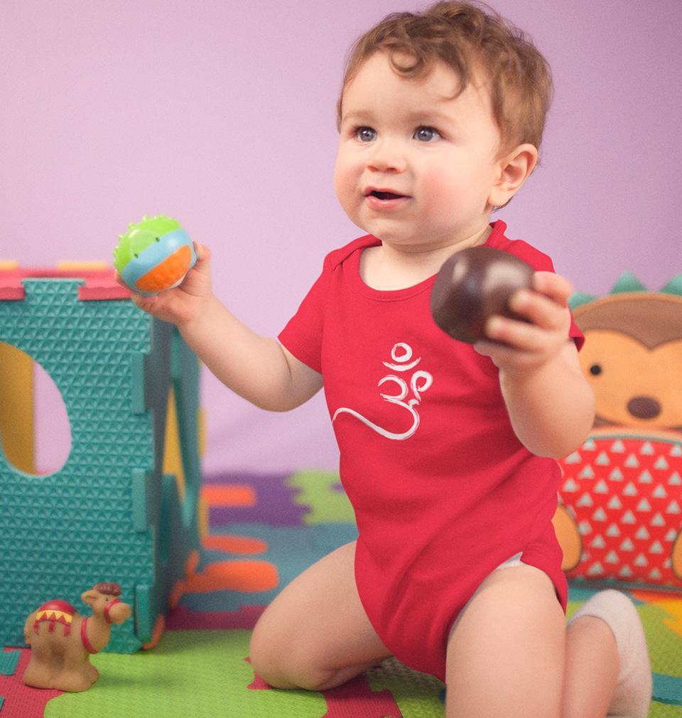 Om Rompers for Baby Boy- FunkyTradition FunkyTradition