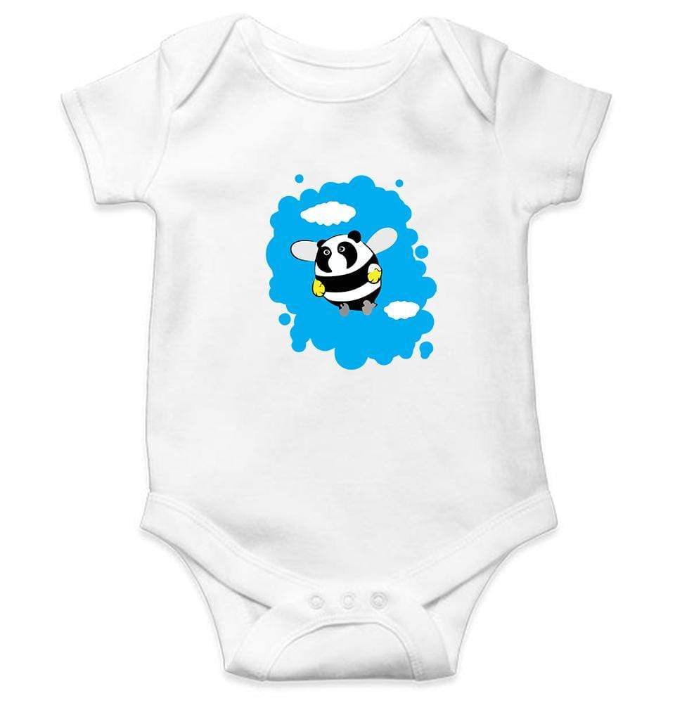 Panda Bee Abstract Rompers for Baby Girl- FunkyTradition FunkyTradition