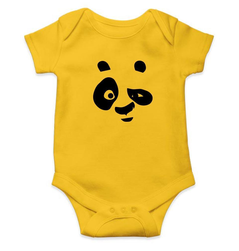 Panda Face Abstract Rompers for Baby Boy- FunkyTradition FunkyTradition