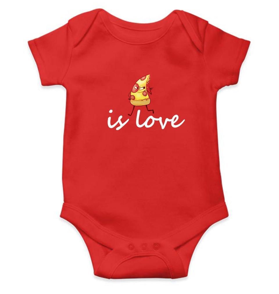 Pizza Is Love Rompers for Baby Girl- FunkyTradition FunkyTradition