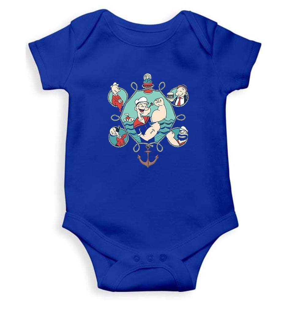 Popeye Rompers for Baby Boy- FunkyTradition FunkyTradition