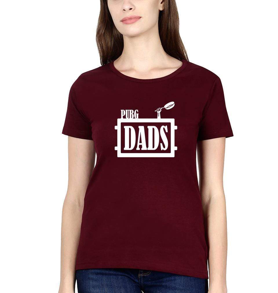 Pubg Dads Womens Half Sleeves T-Shirts-FunkyTradition Half Sleeves T-Shirt FunkyTradition