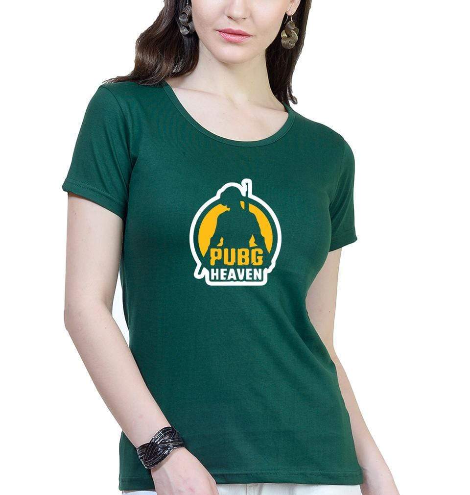 PUBG Pubg Heaven Womens Half Sleeves T-Shirts-FunkyTradition Half Sleeves T-Shirt FunkyTradition
