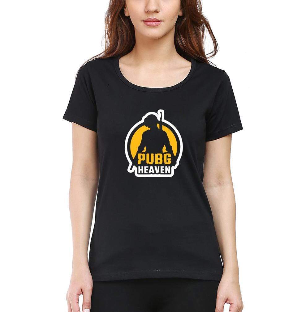 PUBG Pubg Heaven Womens Half Sleeves T-Shirts-FunkyTradition Half Sleeves T-Shirt FunkyTradition
