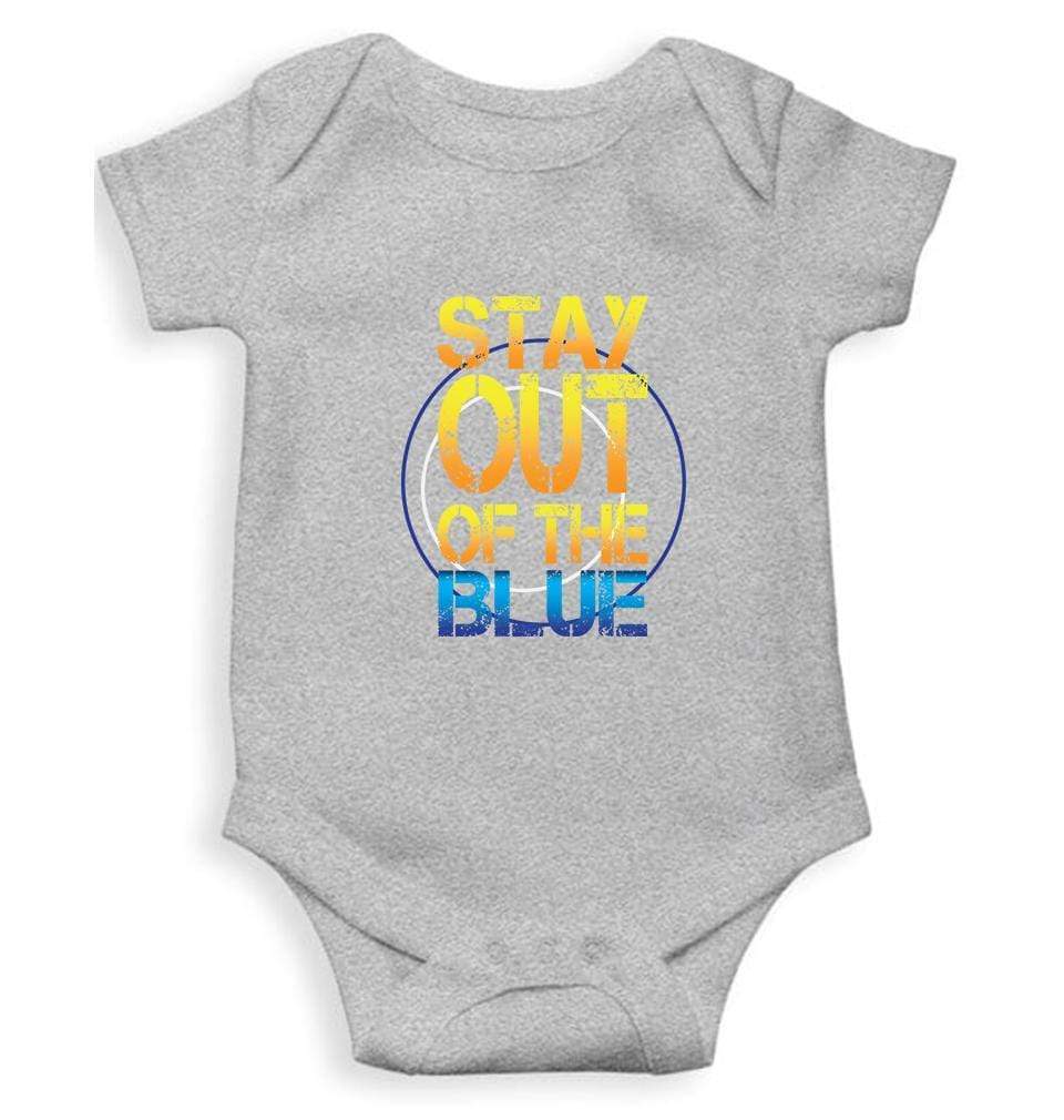PUBG Stay Out Of The Blue Rompers for Baby Girl- FunkyTradition FunkyTradition