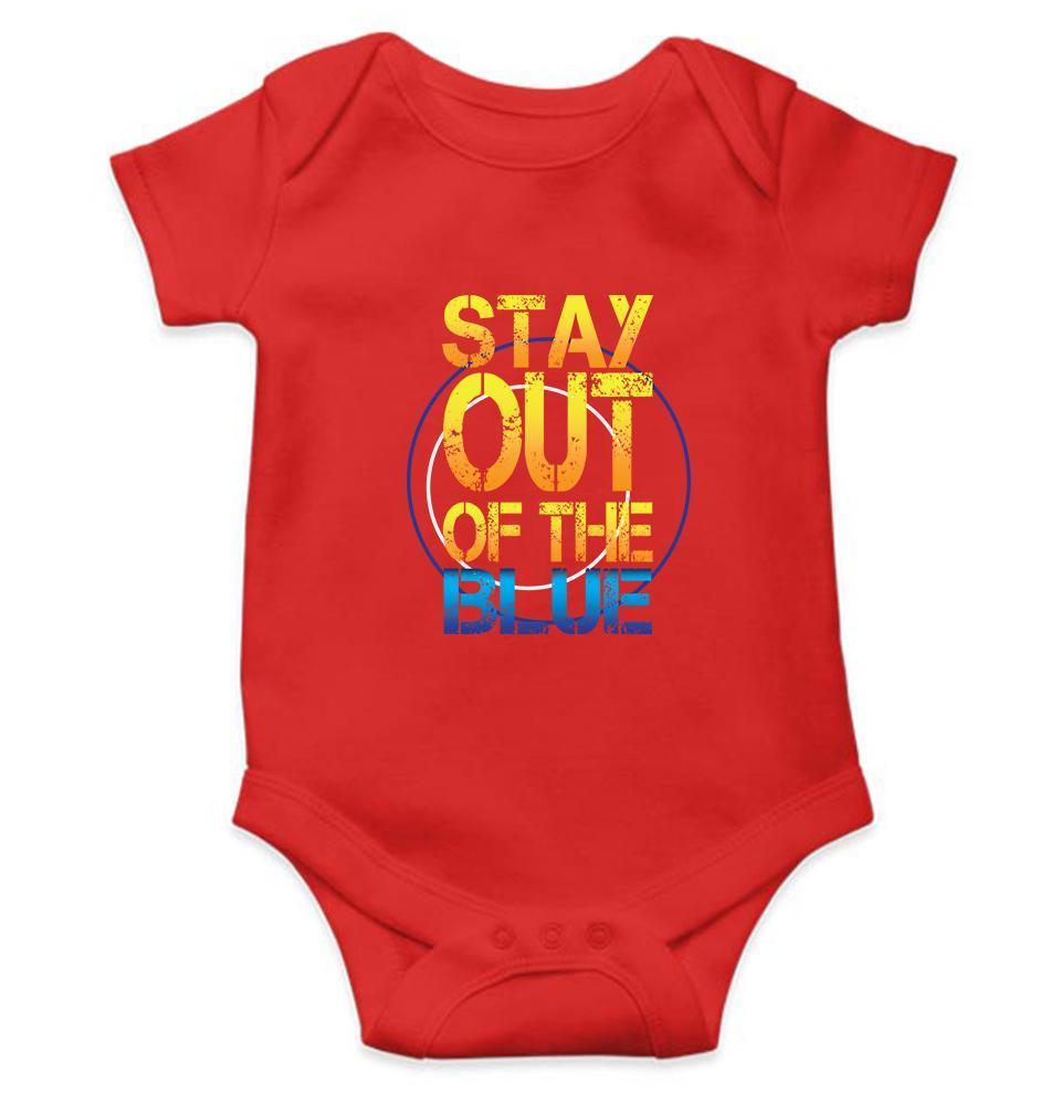 PUBG Stay Out Of The Blue Rompers for Baby Girl- FunkyTradition FunkyTradition